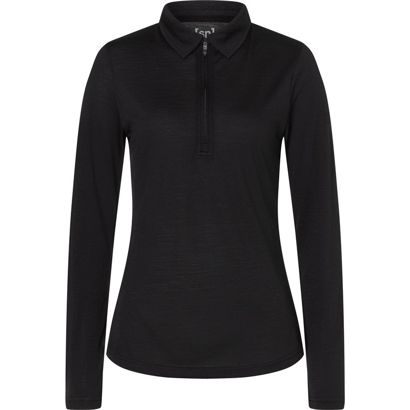 Super.Natural Damen Zip Polo Longsleeve