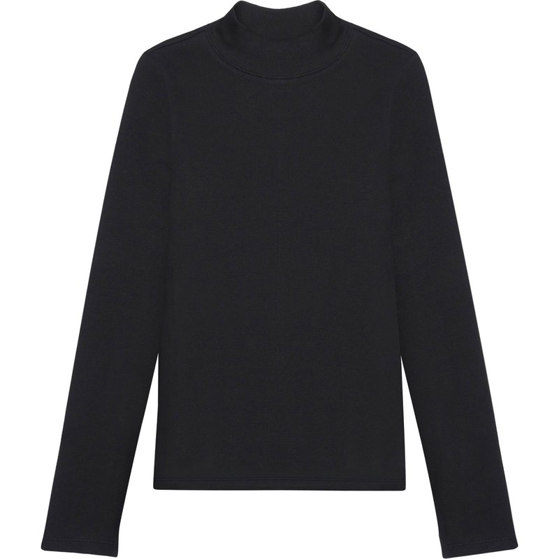 KnowledgeCotton Apparel Damen Rib High Neck Longsleeve