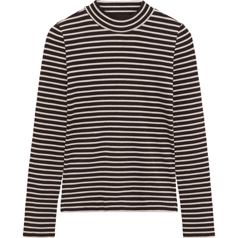 KnowledgeCotton Apparel Damen Rib High Neck Longsleeve