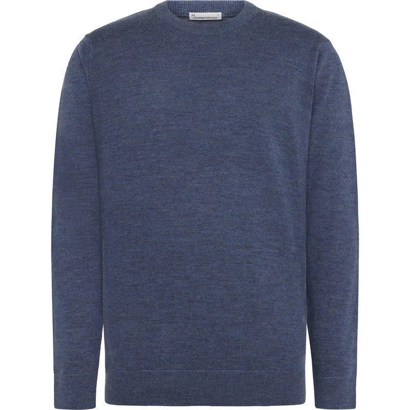 KnowledgeCotton Apparel Herren Merino Knit Crew Neck Pullover