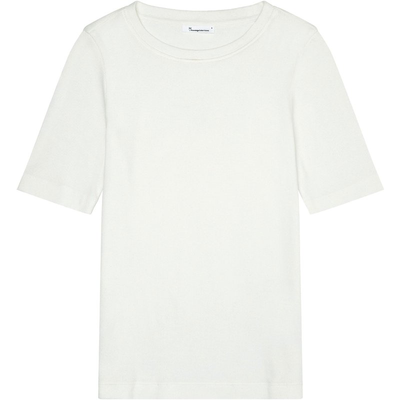 KnowledgeCotton Apparel Damen Rib T-Shirt