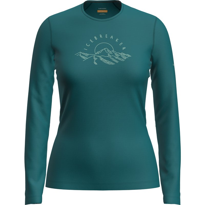 Icebreaker Damen 200 Oasis Sunrise Summit Longsleeve