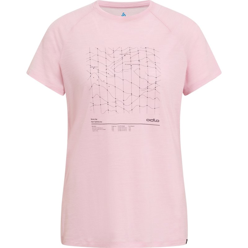 Odlo Damen Merino Tencel Hyper Map T-Shirt