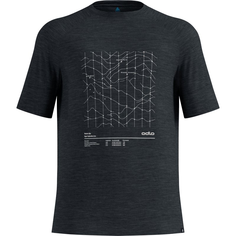 Odlo Herren Merino Tencel Hyper Map T-Shirt