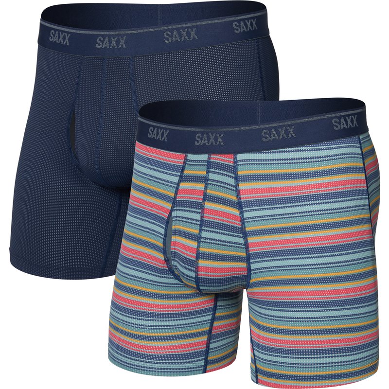 Saxx Underwear Herren Quest Quick-Dry Mesh 2er Pack Boxer