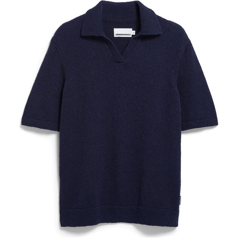 Armedangels Herren Boucle Knit Polo T-Shirt