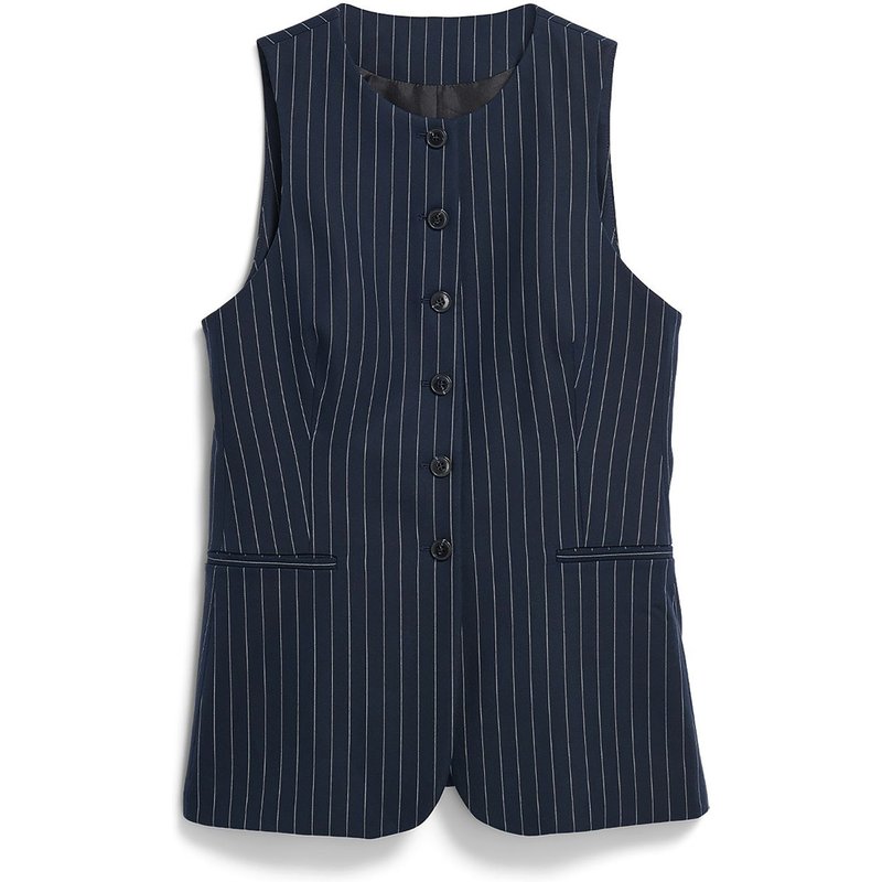 Armedangels Damen Long Pinstripe Bluse