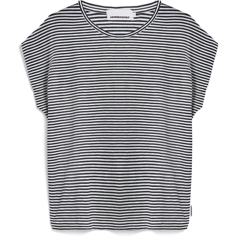Armedangels Damen Slub Jersey Stripe T-Shirt