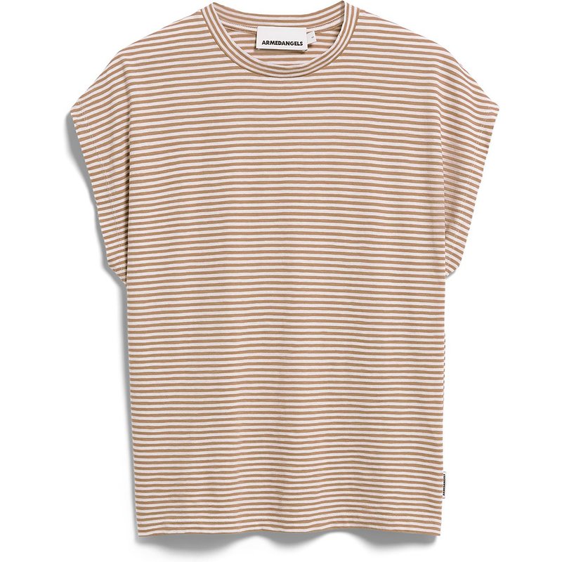 Armedangels Damen Slub Jersey Stripe T-Shirt