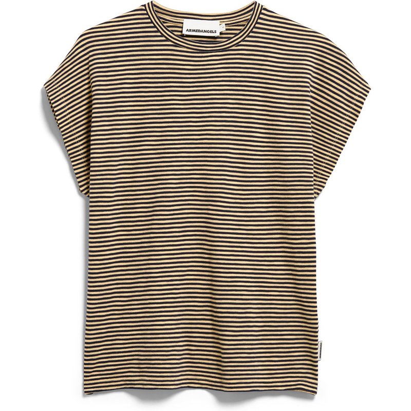 Armedangels Damen Slub Jersey Stripe T-Shirt