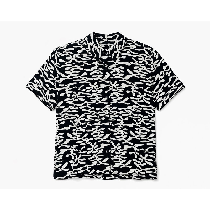 Mazine Damen Printed Crinkle Bluse