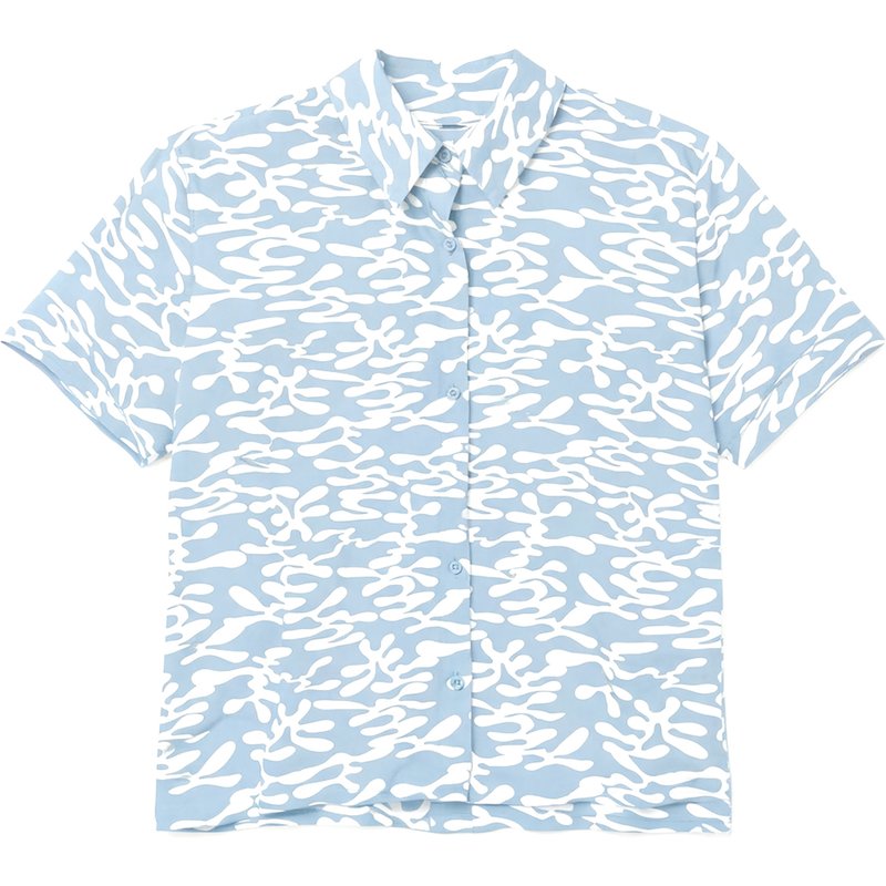 Mazine Damen Printed Crinkle Bluse