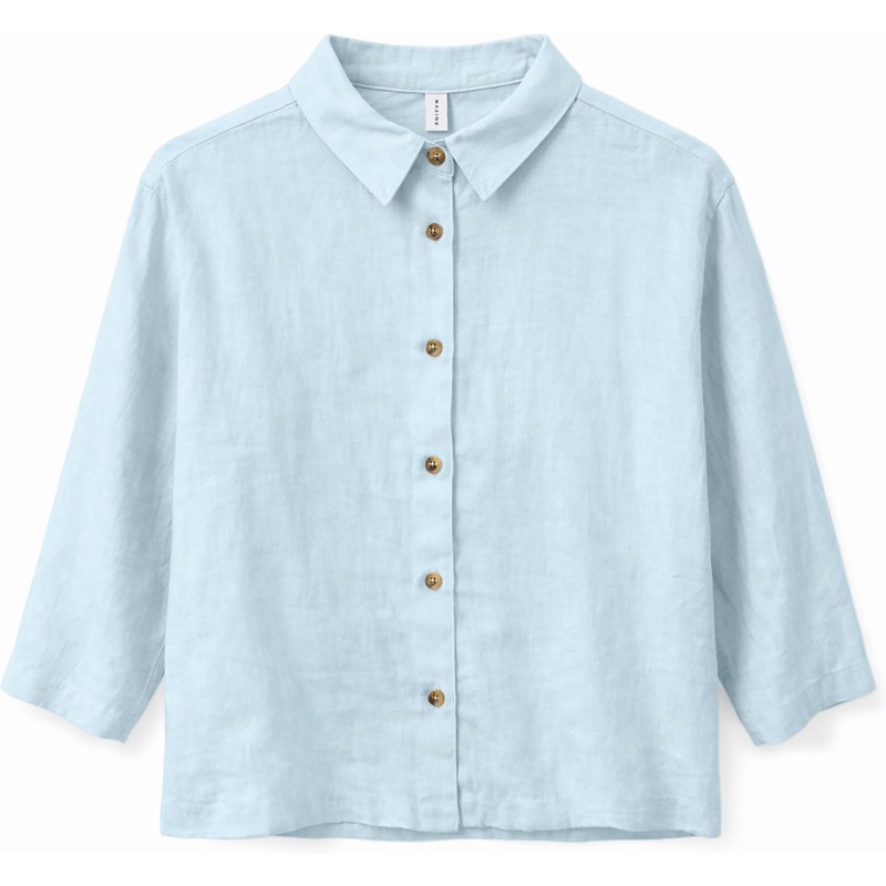 Mazine Damen 3/4 Sleeve Linen Bluse
