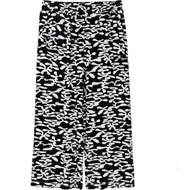 Mazine Damen Printed Wide Leg Viscose Hose