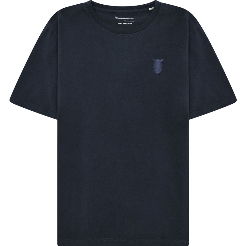 KnowledgeCotton Apparel Herren Chest Embroidery T-Shirt