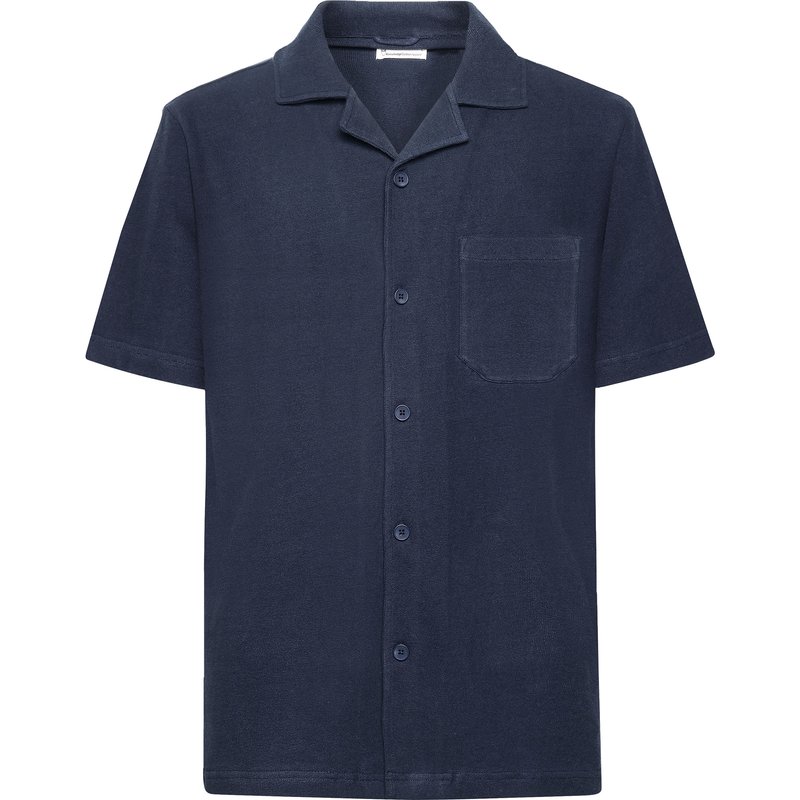 KnowledgeCotton Apparel Herren Box Fit Bouclé Hemd