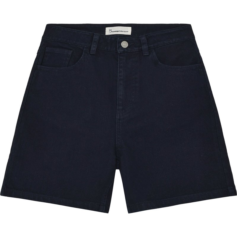 KnowledgeCotton Apparel Damen Gale Straight Mid-Rise Twill Shorts