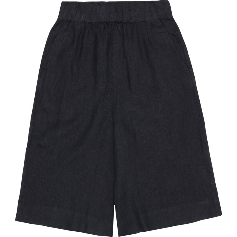 KnowledgeCotton Apparel Damen Eve Culotte High-Rise Wide Linen Shorts