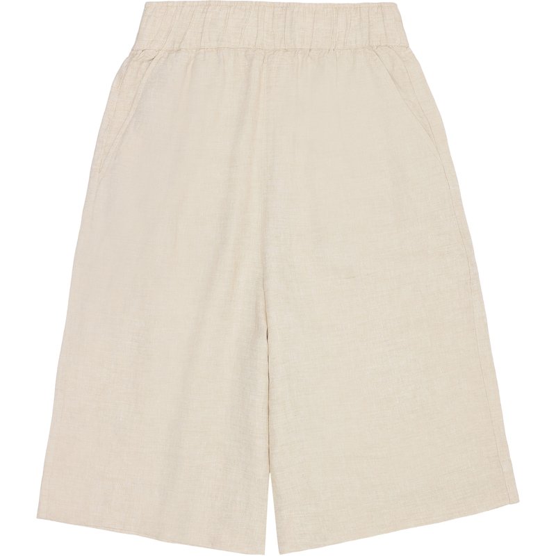 KnowledgeCotton Apparel Damen Eve Culotte High-Rise Wide Linen Shorts