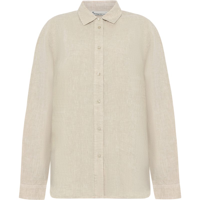 KnowledgeCotton Apparel Damen Loose Linen Bluse