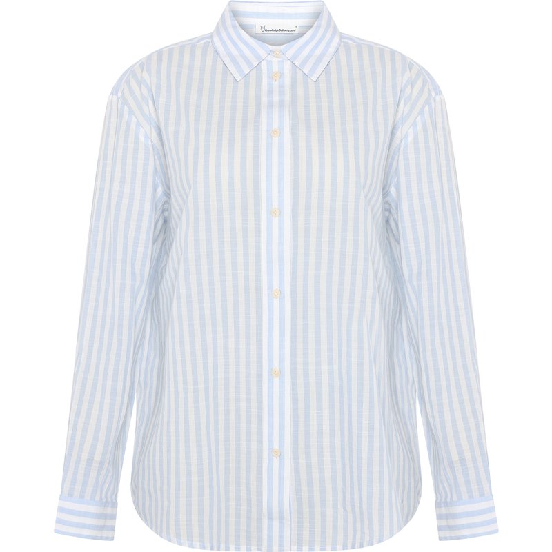 KnowledgeCotton Apparel Damen Yarn Dyed Bluse