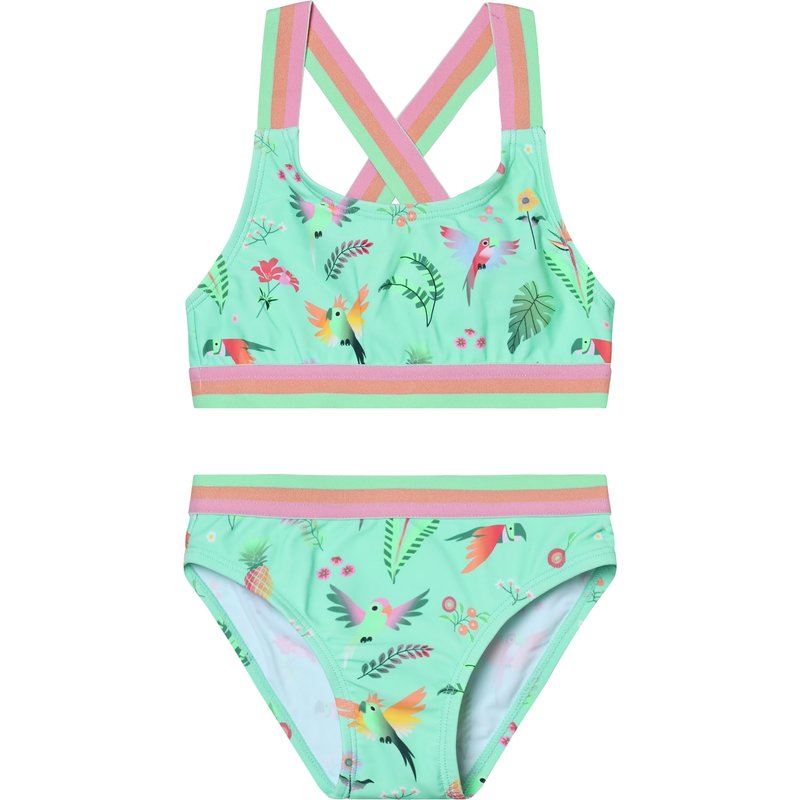 Color Kids Kinder Contrast Straps Aop Bikini