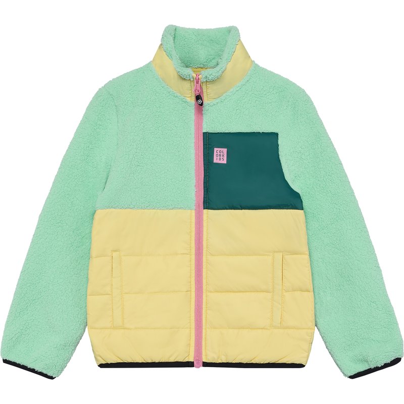 Color Kids Kinder Quilt Fleece Jacke