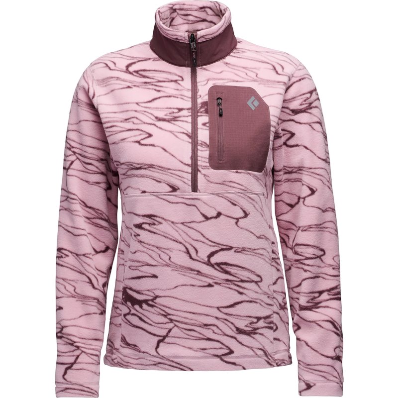Black Diamond Damen Rift Half Zip Fleece Pullover