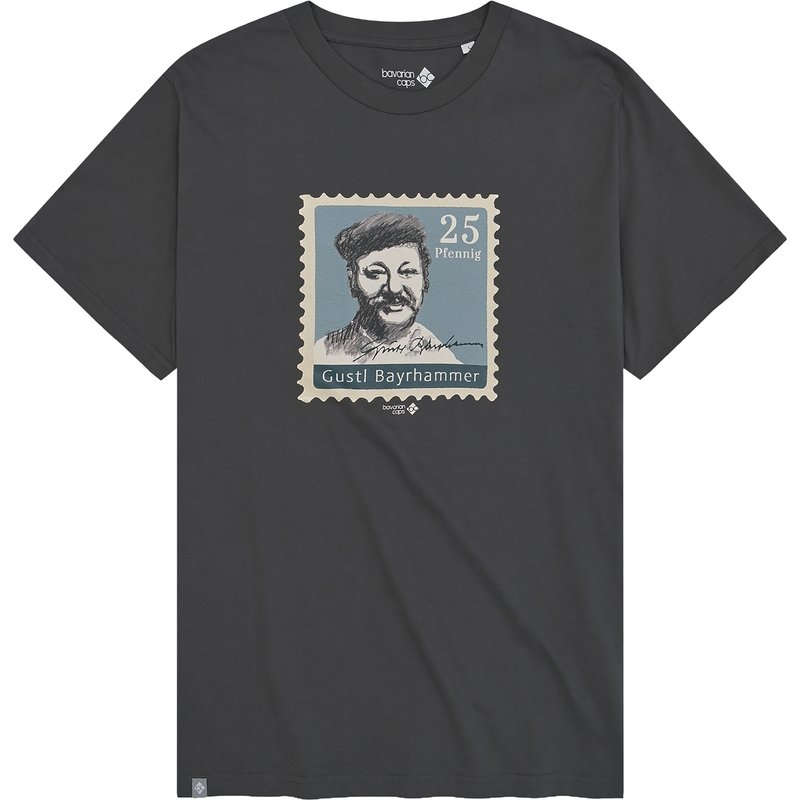 Bavarian Caps Herren Gustl Briefmarke T-Shirt