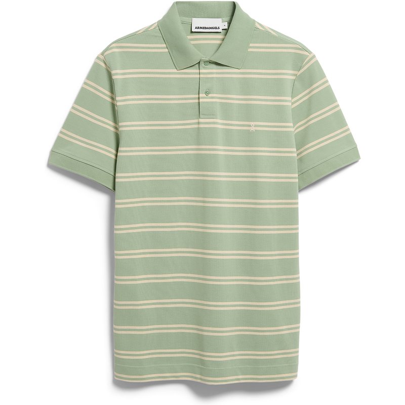 Armedangels Herren Striped Polo T-Shirt