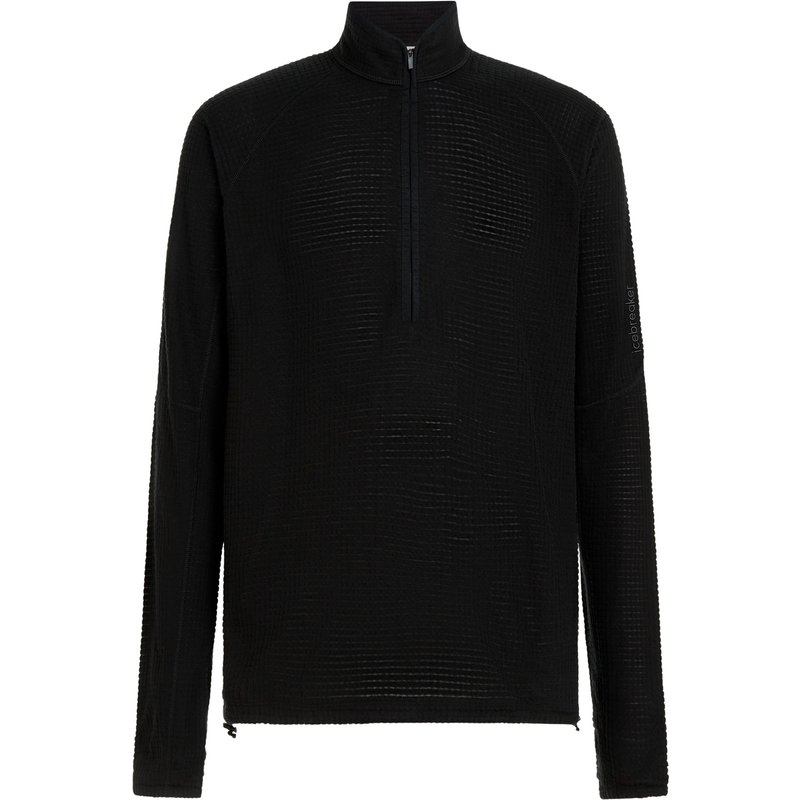 Icebreaker Herren 400 RealFleece Grid Peaksland Half Zip Longsleeve
