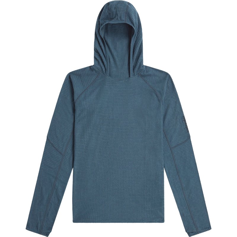 Icebreaker Herren 400 RealFleece Grid Blackridge Hoodie