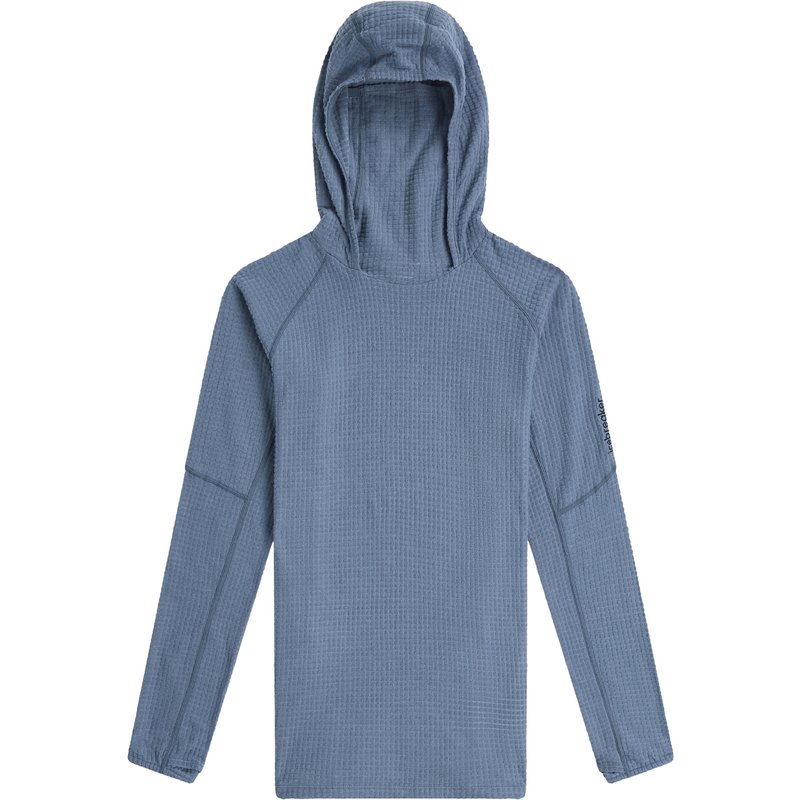 Icebreaker Damen Merino 400 RealFleece Grid Blackridge Hoodie