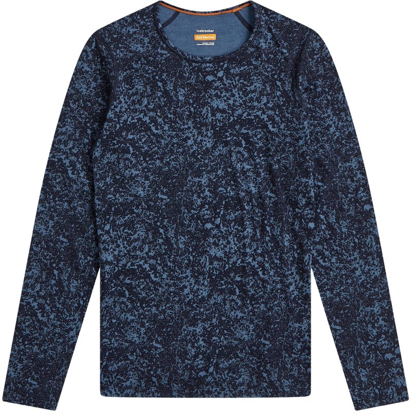 Icebreaker Damen Merino 200 Oasis Moss Bloom AOP Longsleeve