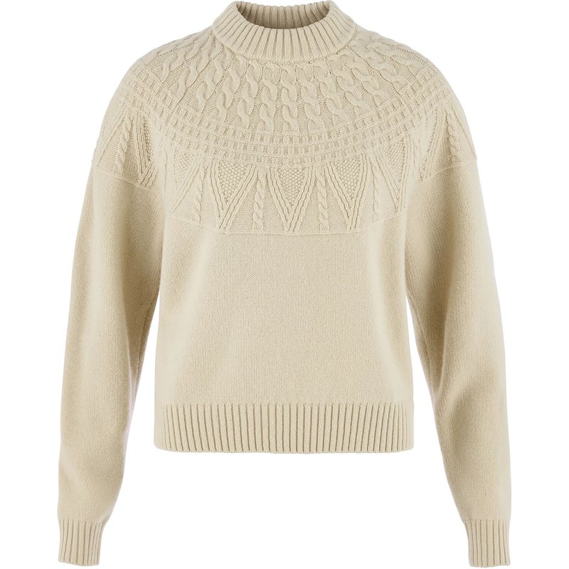 Fjällräven Damen Övik Solid Jacquard Knit Pullover