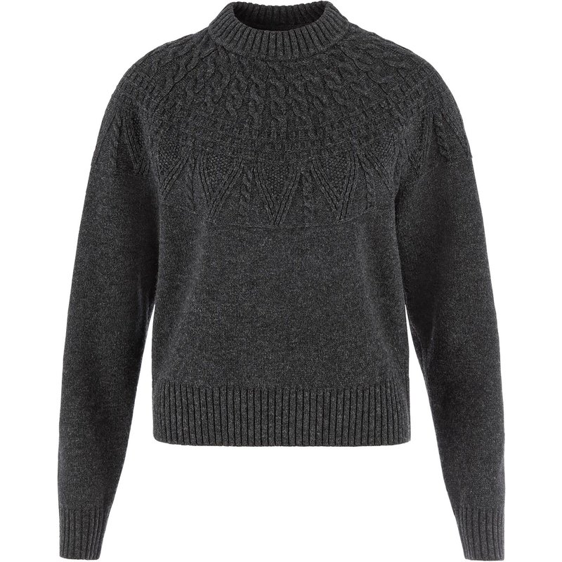 Fjällräven Damen Övik Solid Jacquard Knit Pullover
