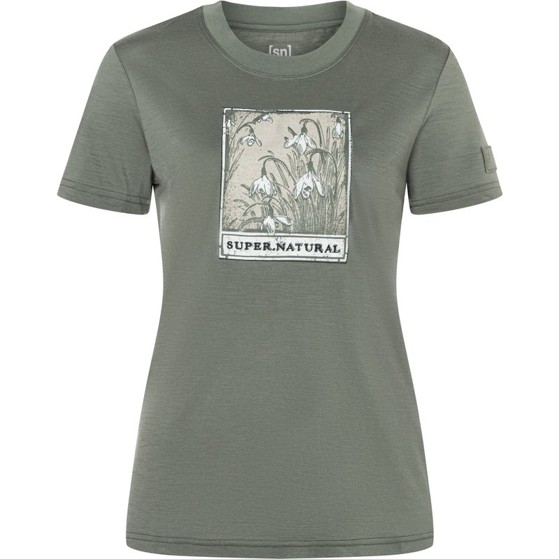 Super.Natural Damen Snow Drops Bio J T-Shirt