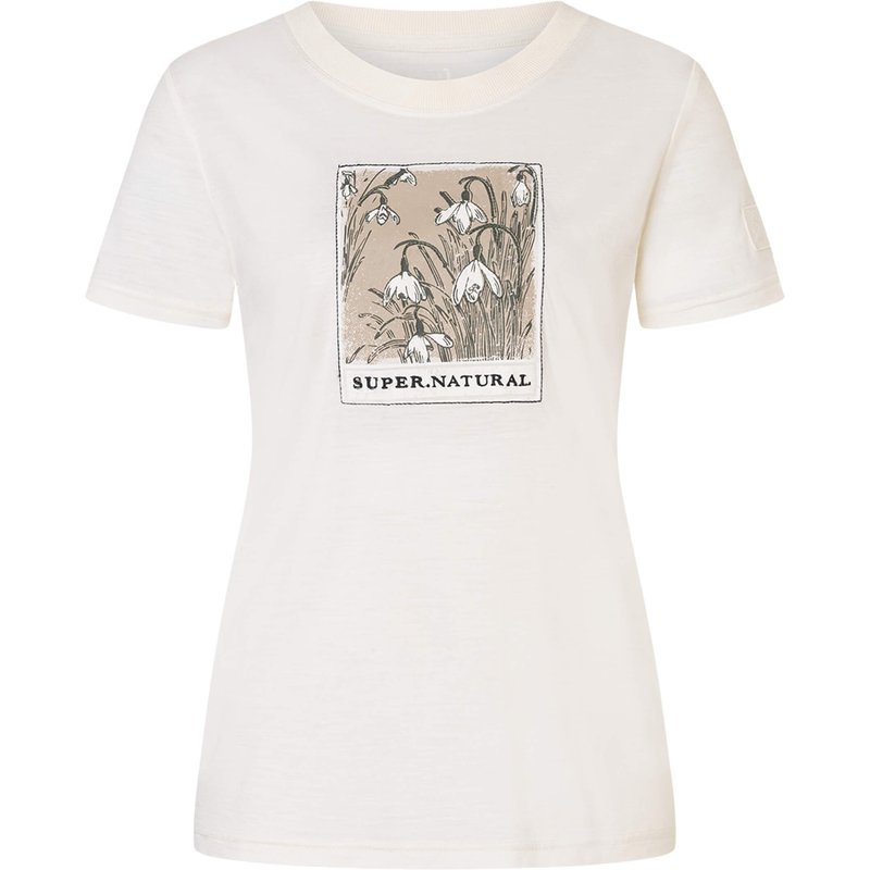 Super.Natural Damen Snow Drops Bio J T-Shirt