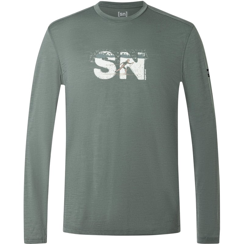 Super.Natural Herren Cross Country Logo Longsleeve