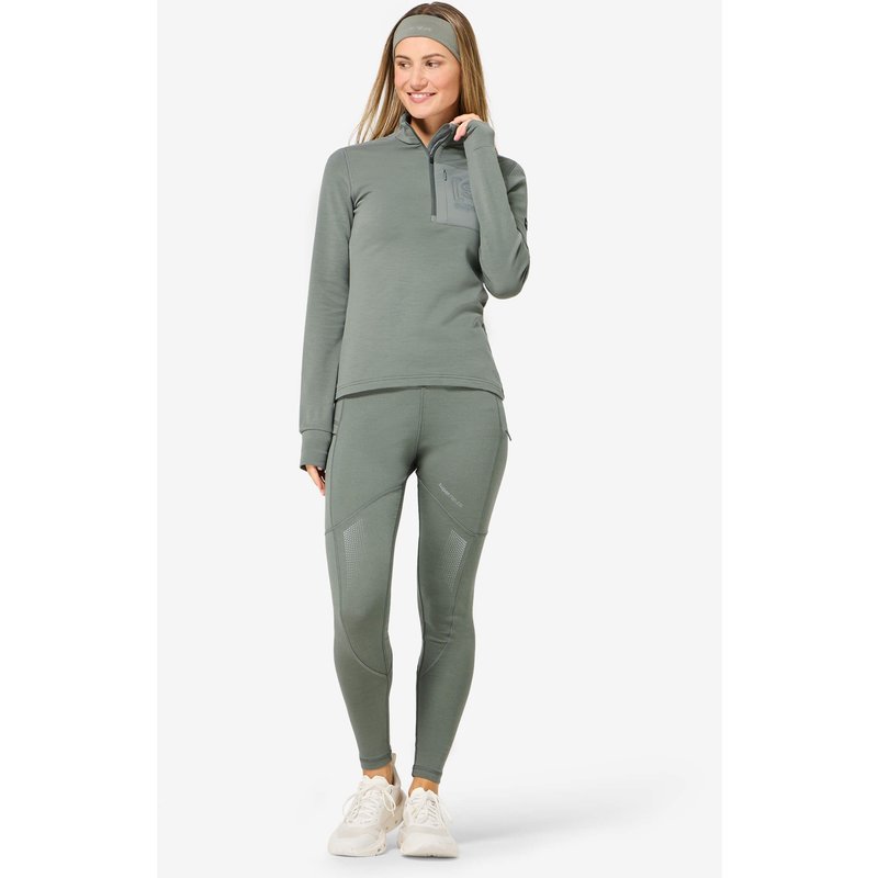 Super.Natural Damen Shoulder Guard 1/4 Zip Pullover
