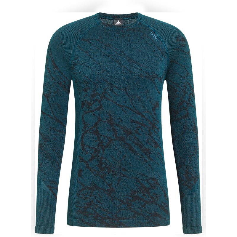 Odlo Herren Performance Warm Blackcomb Bl Crew Longsleeve