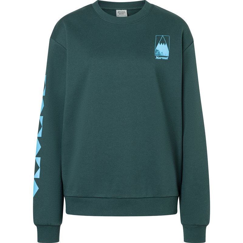 Marmot Damen Mountain Geo Crew Pullover
