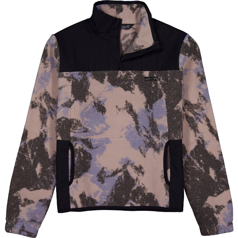 Mons Royale Damen Pileup Wool Fleece 1/4 Zip Pullover