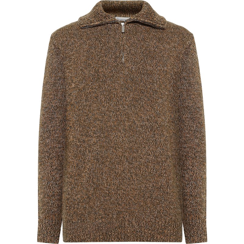 KnowledgeCotton Apparel Herren Quater Zip Pullover