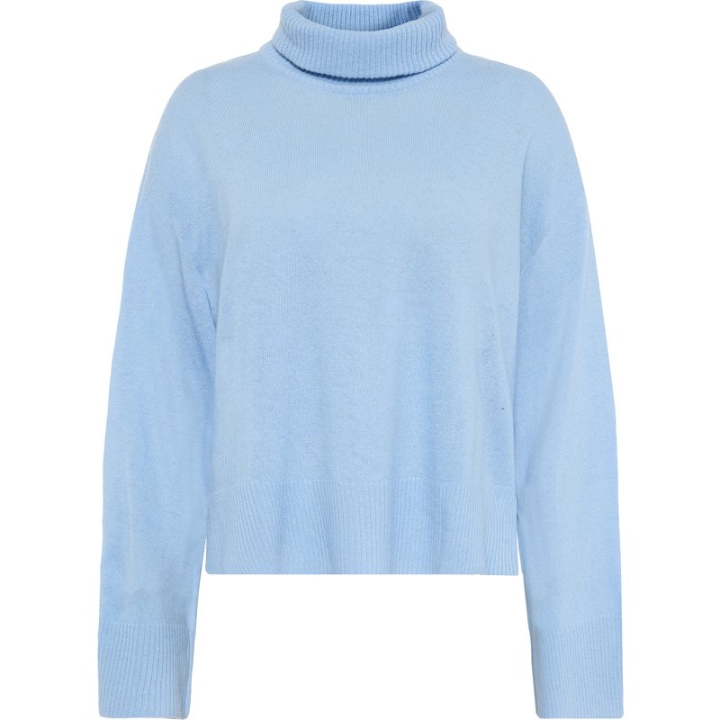 KnowledgeCotton Apparel Damen Lambswool High Neck Pullover
