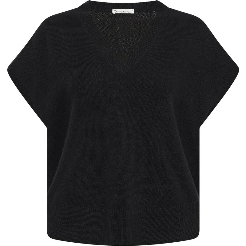 KnowledgeCotton Apparel Damen Lambswool Knit Vest Pullover