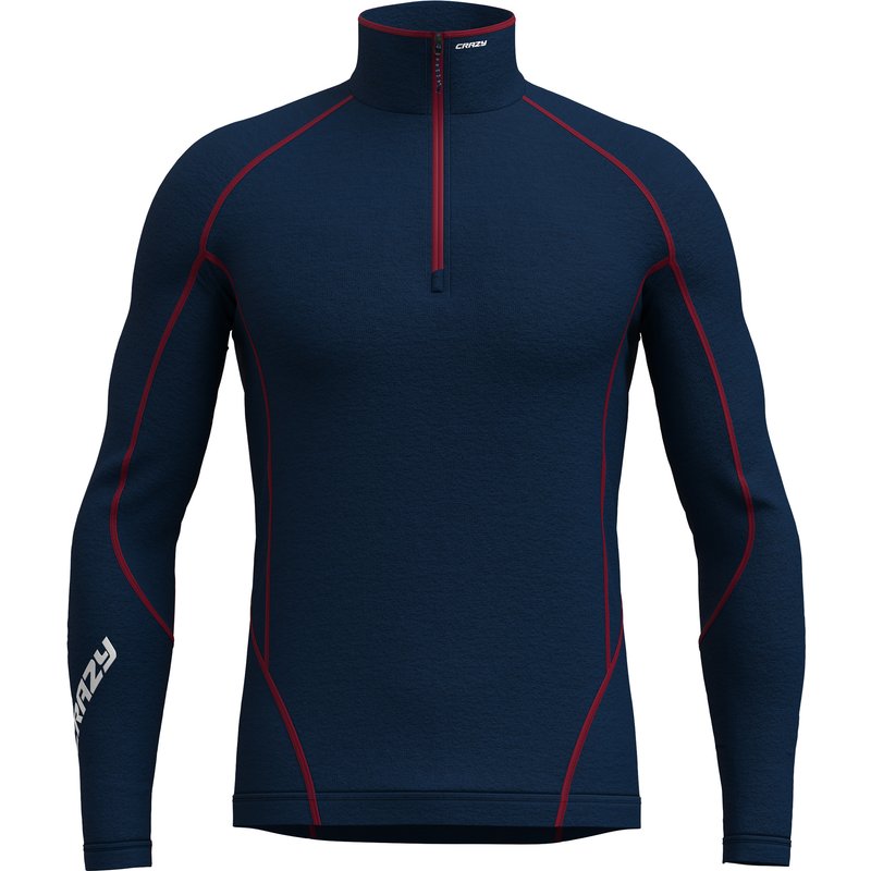 Crazy Herren Fahrenheit Zip Longsleeve