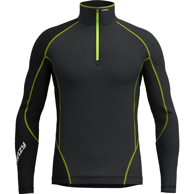 Crazy Herren Fahrenheit Zip Longsleeve