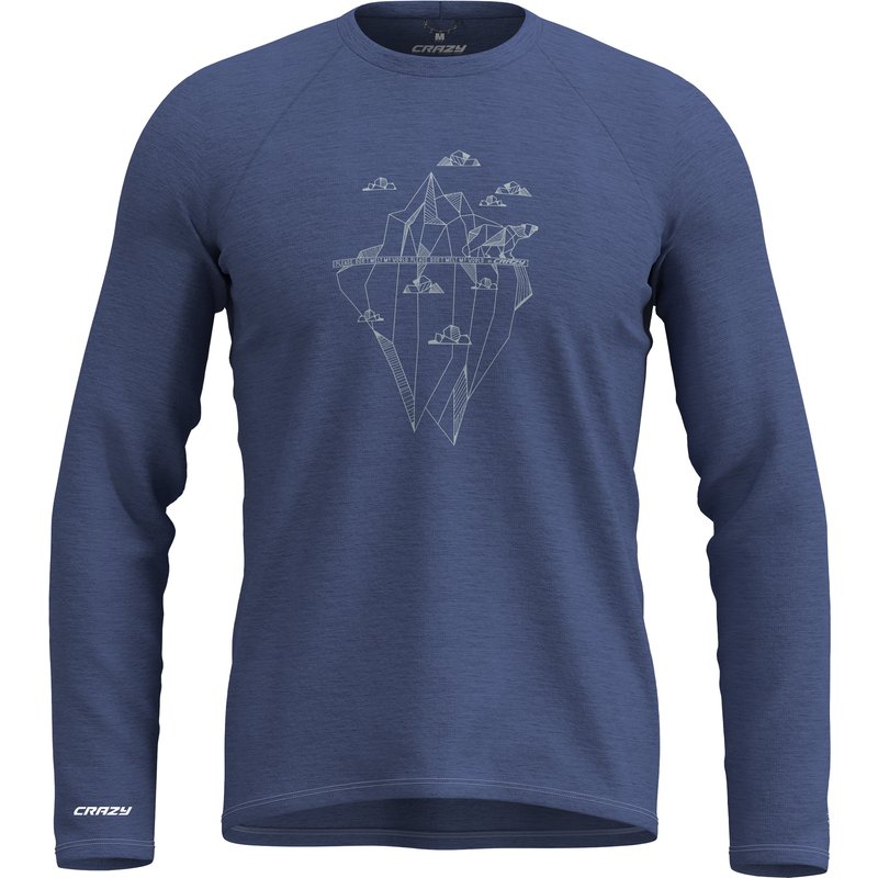 Crazy Herren Merino Logo Longsleeve