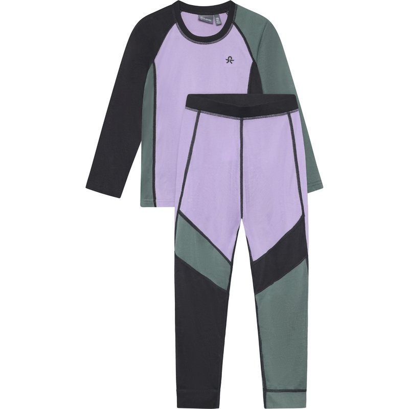 Color Kids Kinder Ski Colorblock Unterwäsche Set